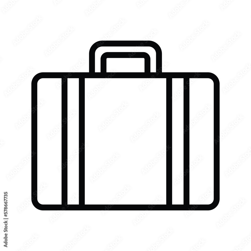 suitcase icon vector stock suitcase icon vector stock