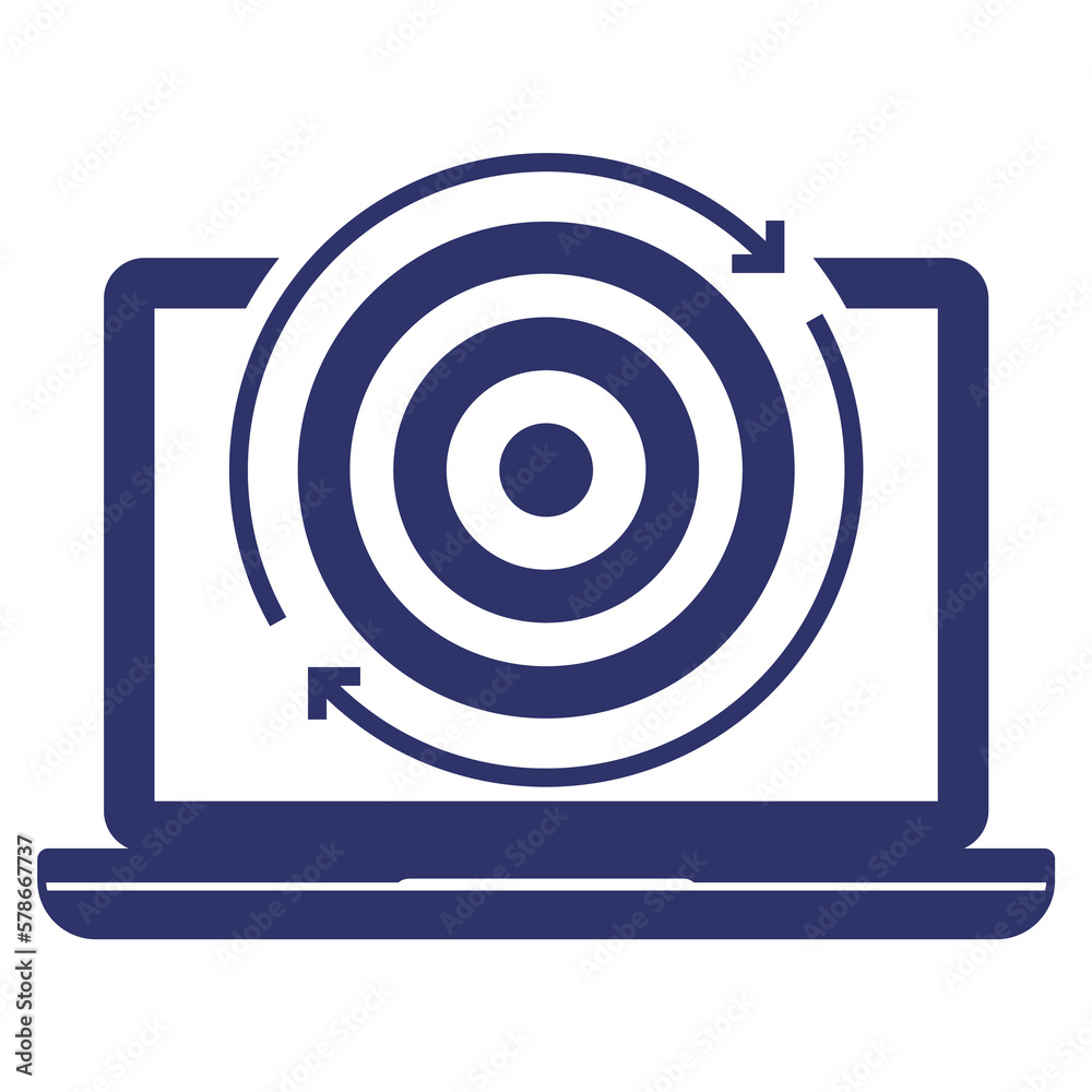 retargeting icon on white retargeting icon on white