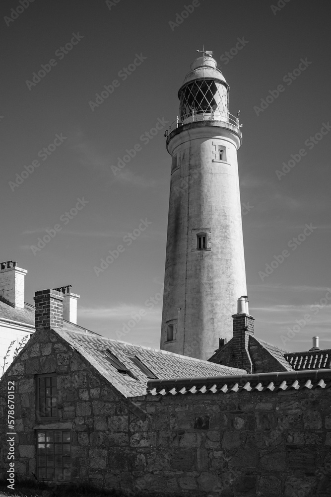 St Mary's Lighthouse on the North East Coast, UK