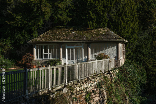 Garden house pavilion at Fountains Abbey near Ripon in North Yorkshire, England