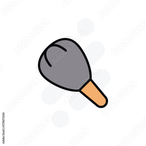 shaving brush icon vector stock