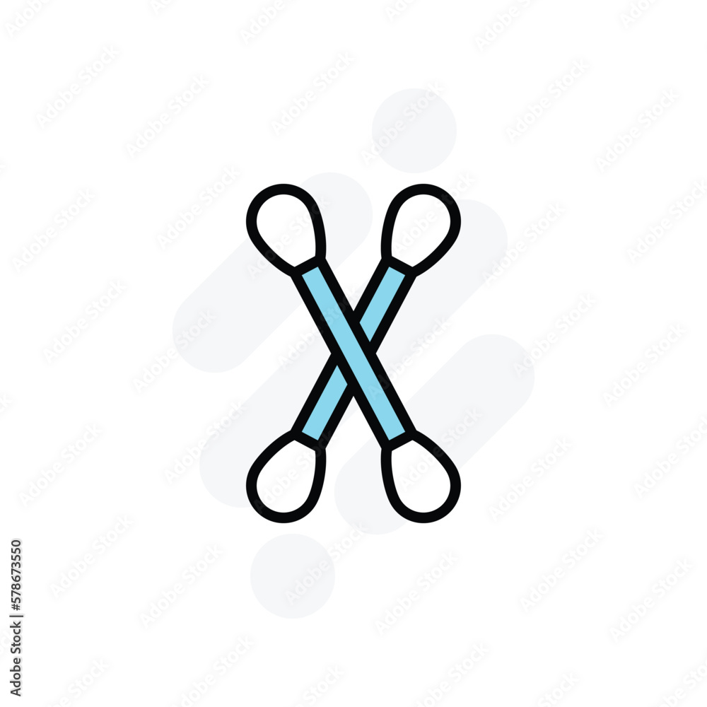 cotonbud icon vector stock cotonbud icon vector stock