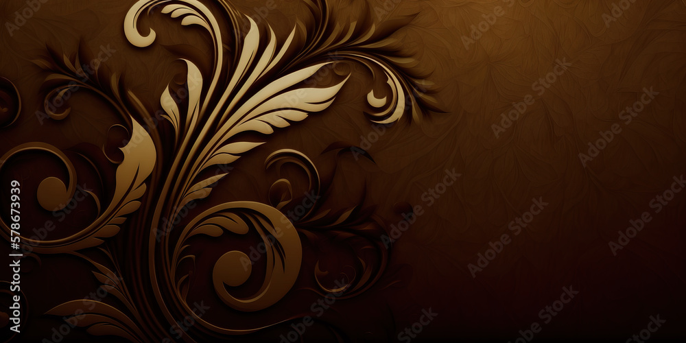 Brown abstract background. Generative AI Brown abstract background. Generative AI