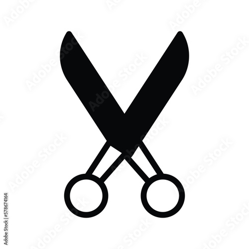 scissor icon vector stock
