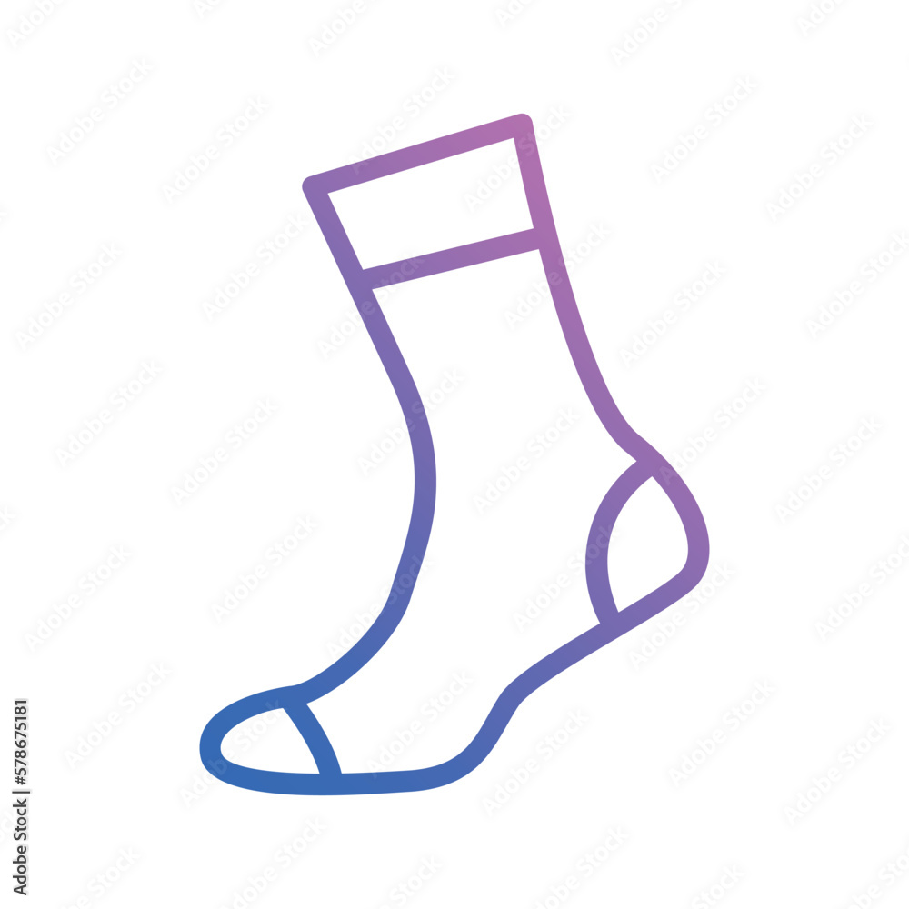 socks icon vector stock