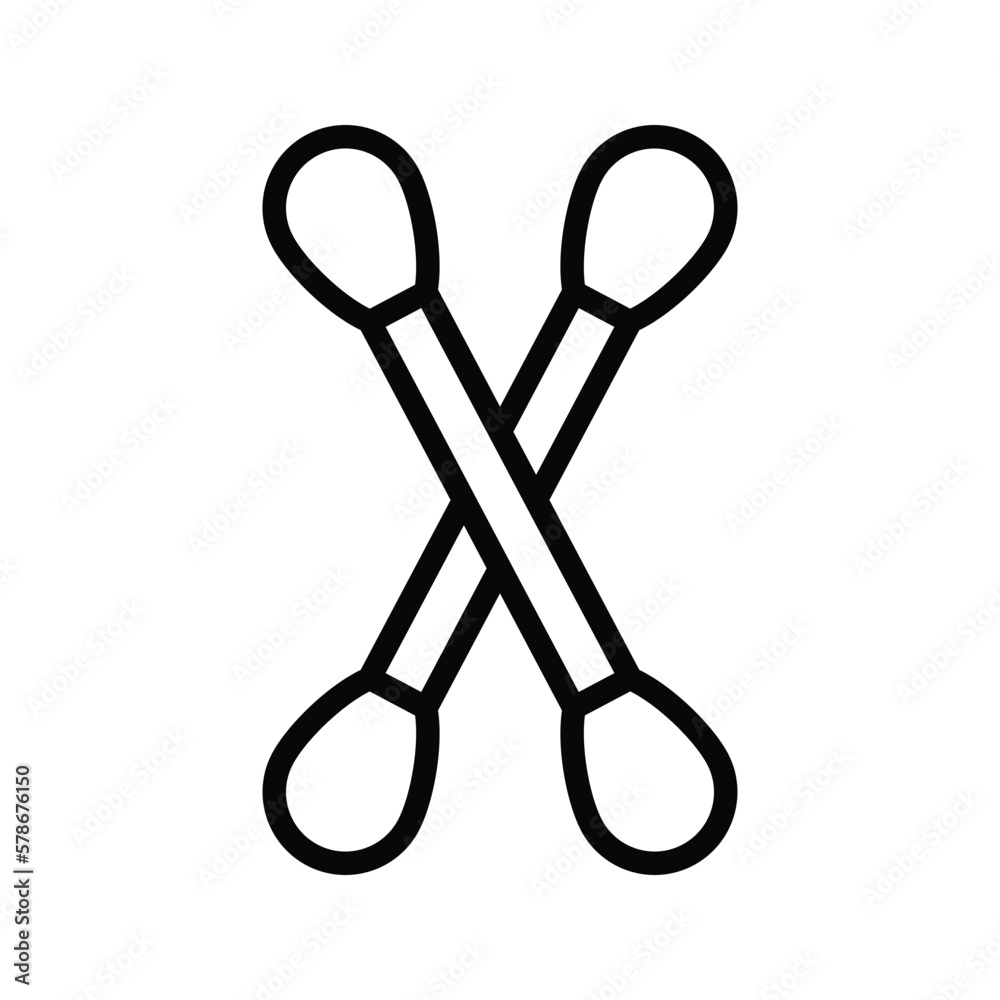 cotonbud icon vector stock cotonbud icon vector stock