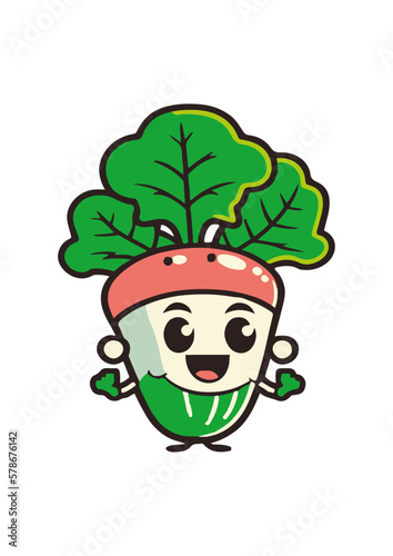 sportive cartoon of a onion vector