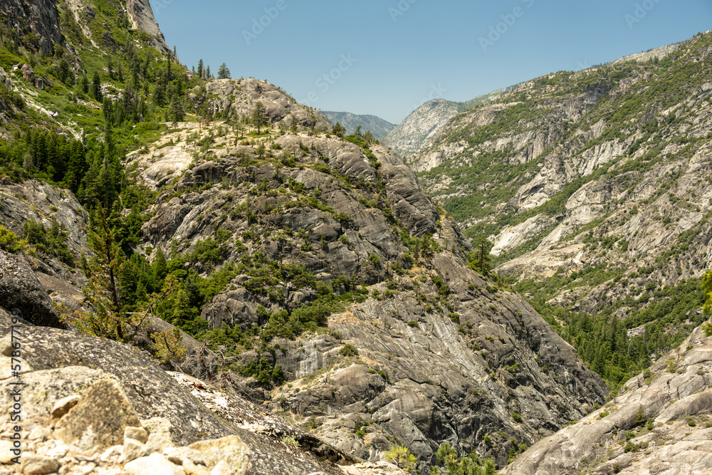Canyon Begins To Form Between The Granite Walls In The Backcountry of Yosemite Canyon Begins To Form Between The Granite Walls In The Backcountry of Yosemite