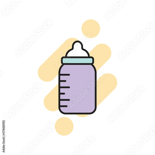 feeding bottle icon vector stock