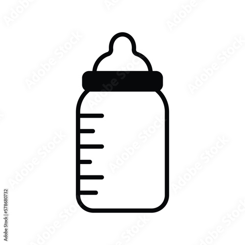 feeding bottle icon vector stock