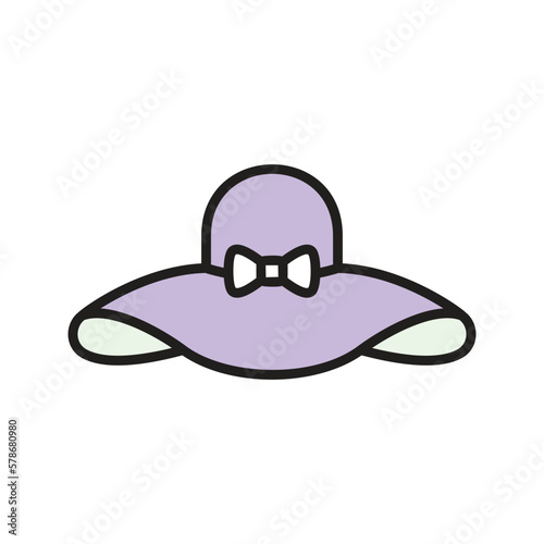 women hat icon vector stock