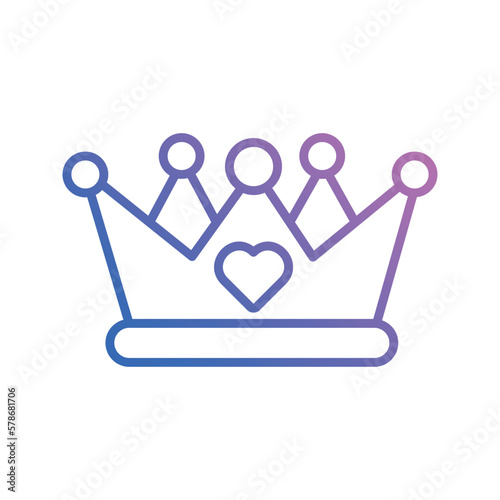 crown icon vector stock