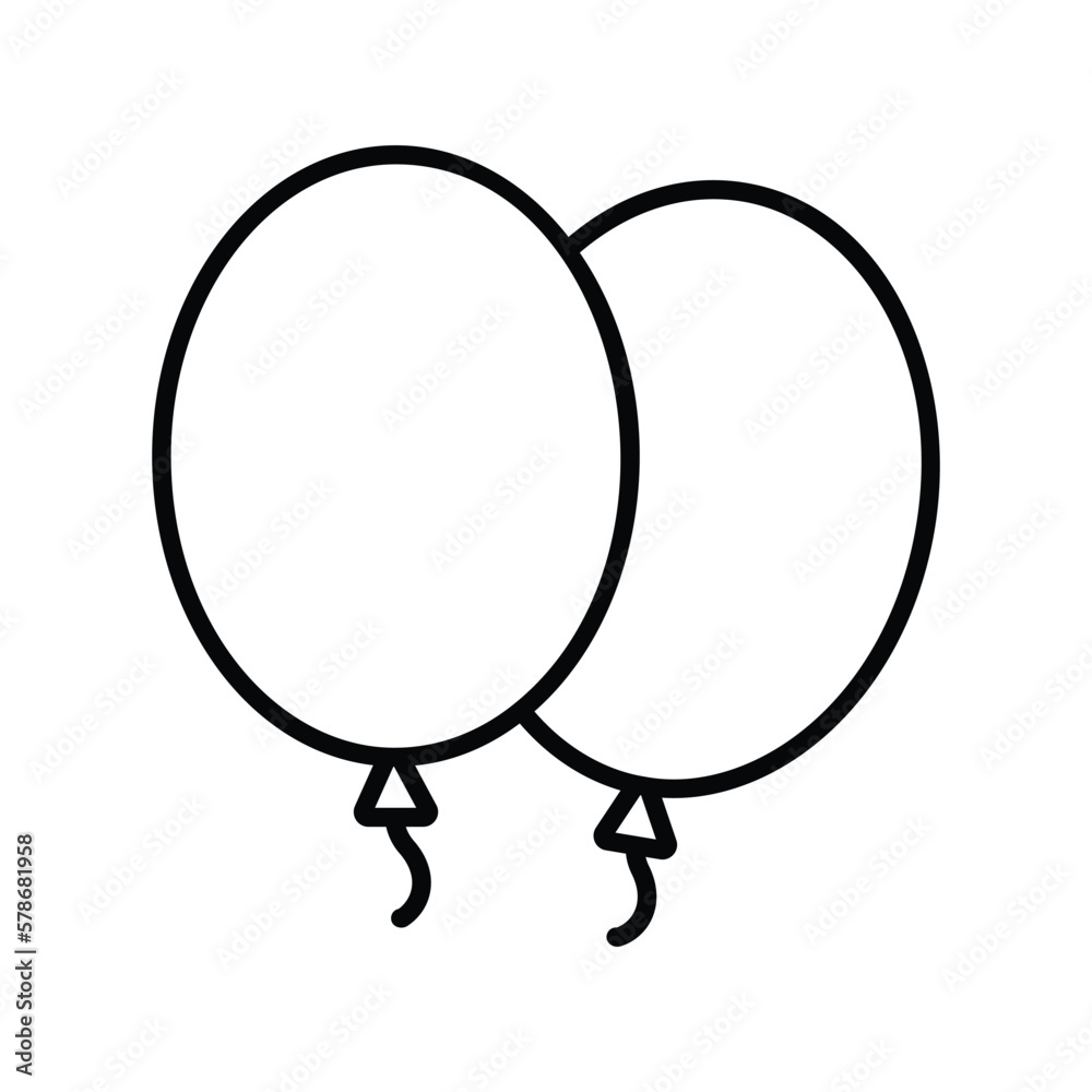 balloon icon vector stock