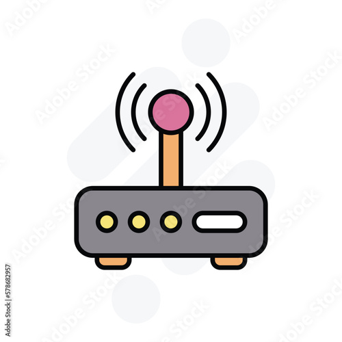 router icon vector stock