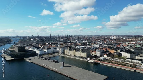 Wallpaper Mural 360 degree drone shot of Copenhagen Torontodigital.ca