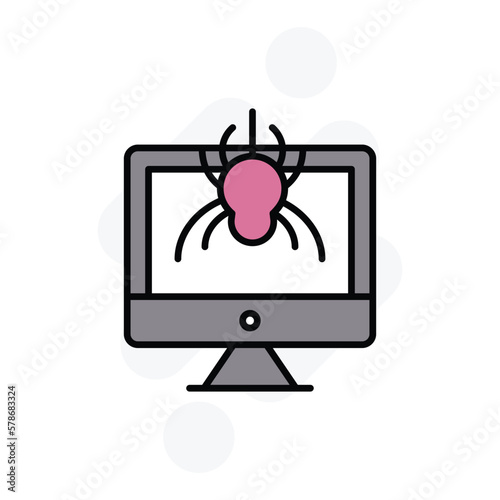 antivirus system icon vector stock