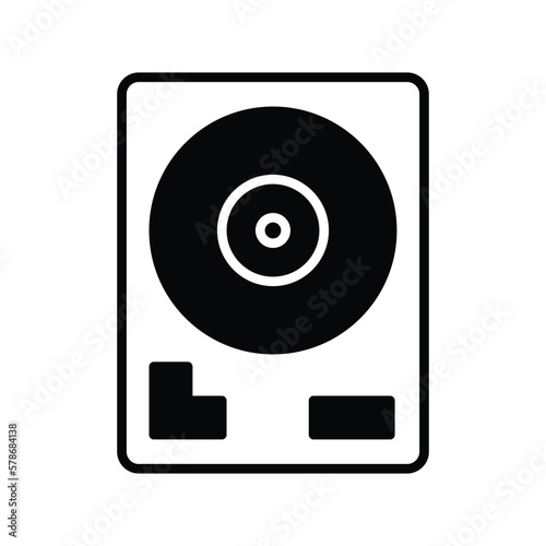 hard drive icon vector stock