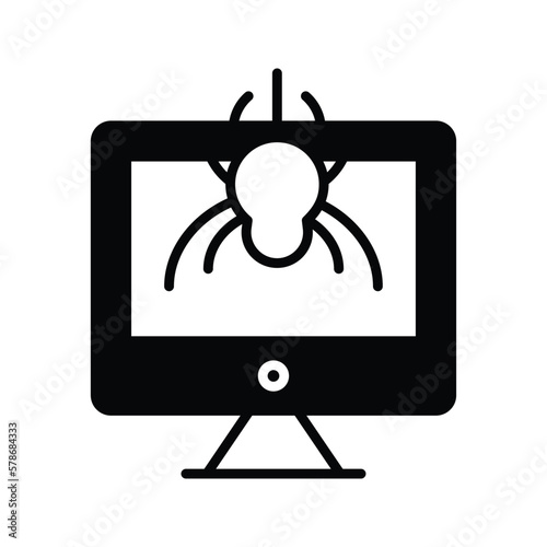 antivirus system icon vector stock