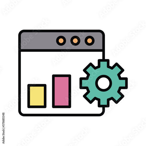 web panel icon vector stock