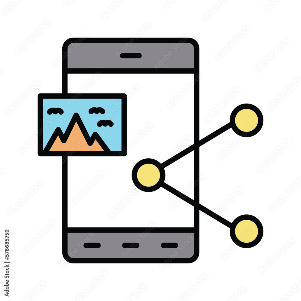 content sharing icon vector stock content sharing icon vector stock