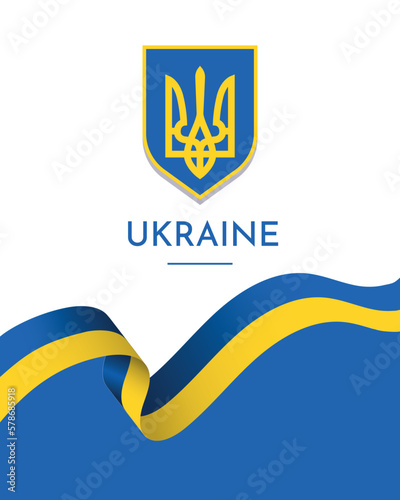 March 07, 2023: Vector image in yellow and blue colors of the Ukrainian flag. For printing, printing on clothes and posters, outdoor advertising, etc.