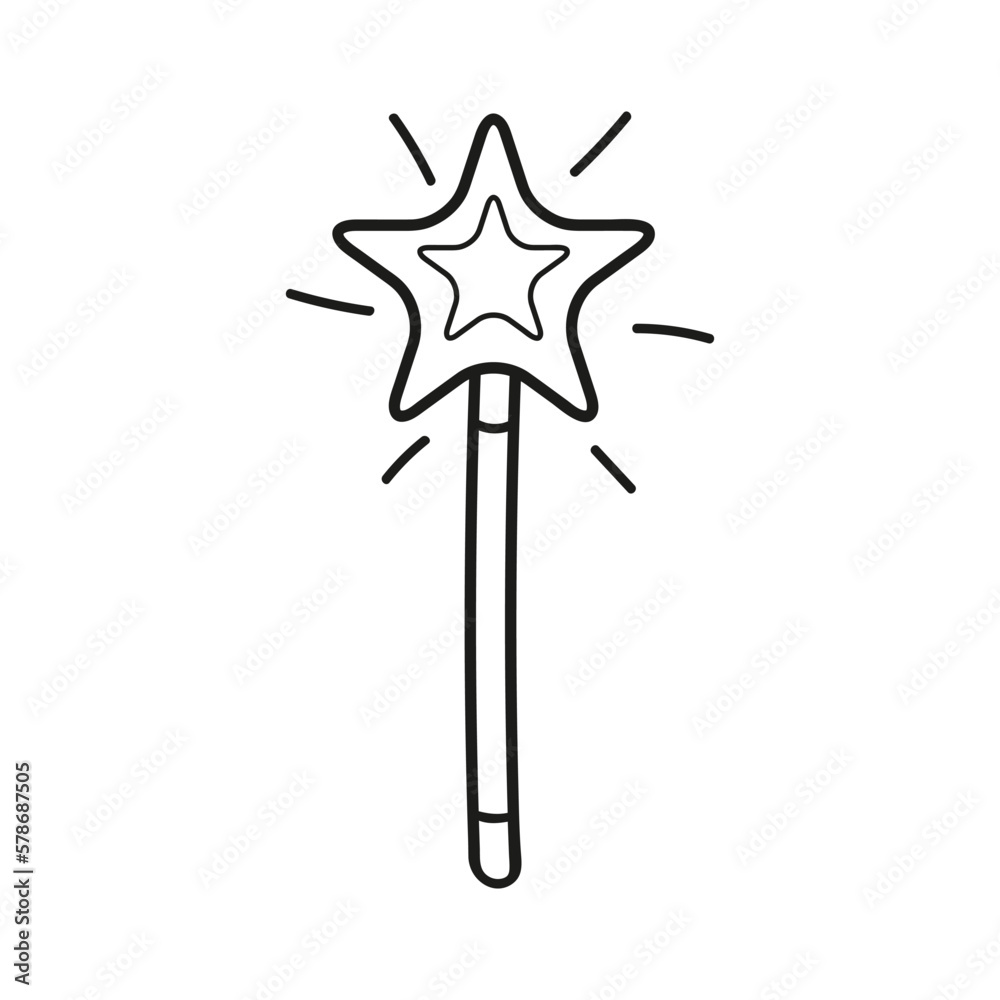 Line Magic wand icon isolated on white background. Outline symbol for website design, mobile application, ui. Magic wand pictogram. Vector illustration.
Line Magic wand icon isolated on white background. Outline symbol for website design, mobile application, ui. Magic wand pictogram. Vector illustration.