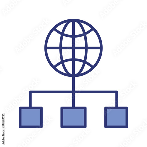 ftp server icon vector stock