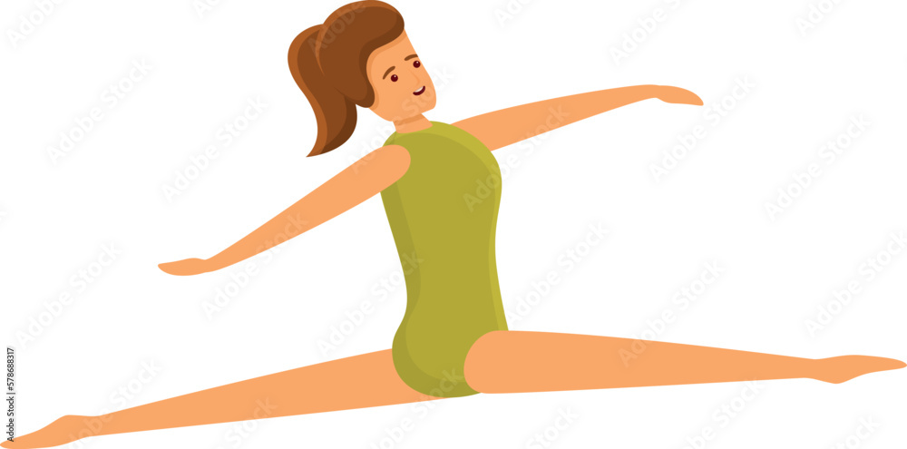 Sport jump icon cartoon vector. Circus dancer. Team catch Sport jump icon cartoon vector. Circus dancer. Team catch