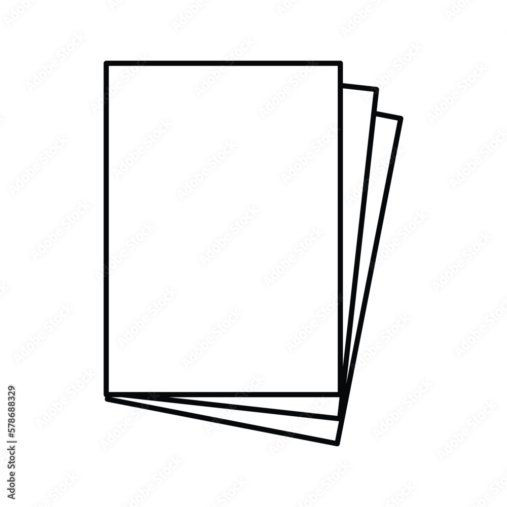 paper sheet document line icon vector illustration paper sheet document line icon vector illustration