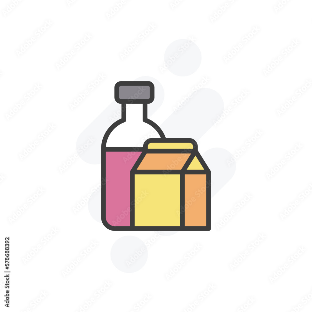 milk icon vector stock milk icon vector stock