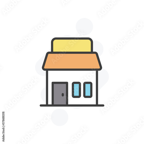 shop icon vector stock