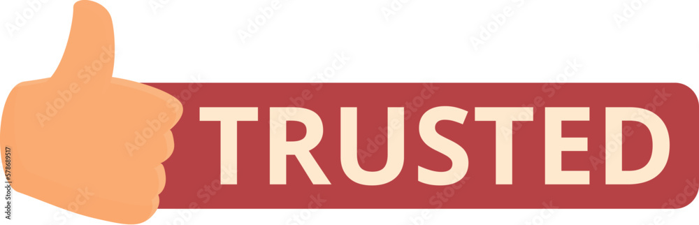 Trusted thumb up icon cartoon vector. Work group. Support people Trusted thumb up icon cartoon vector. Work group. Support people