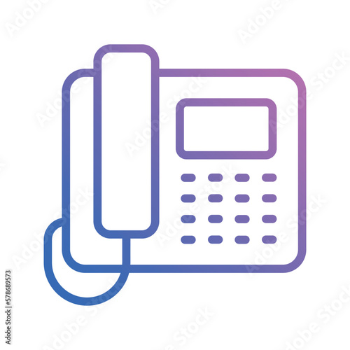 telephone icon vector stock