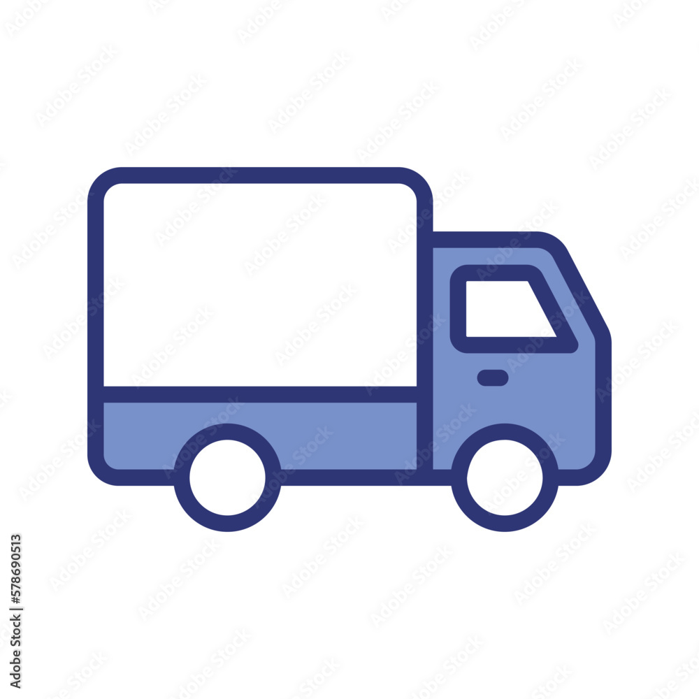 delivery truck icon vector stock.