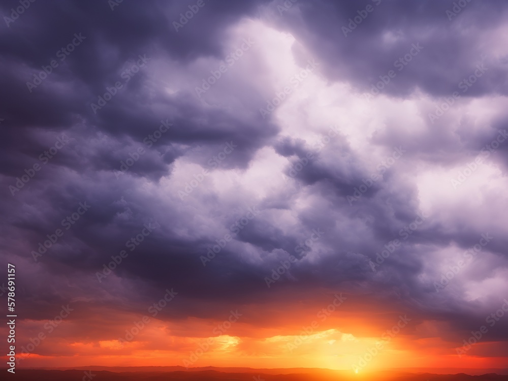 sky storm clouds sunset nature light fantasy
