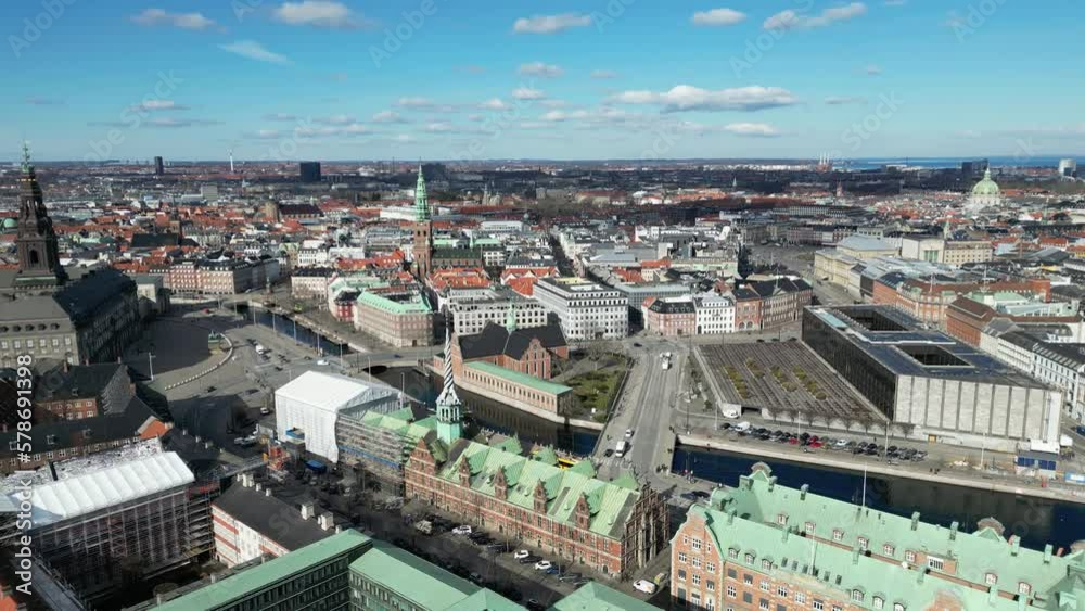Børsen, and christiansborg, copenhagen