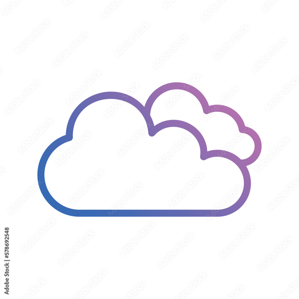 cloudy icon vector stock. cloudy icon vector stock.