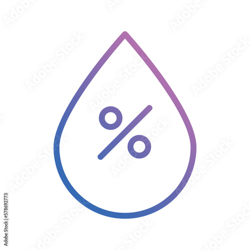 humidity icon vector stock.