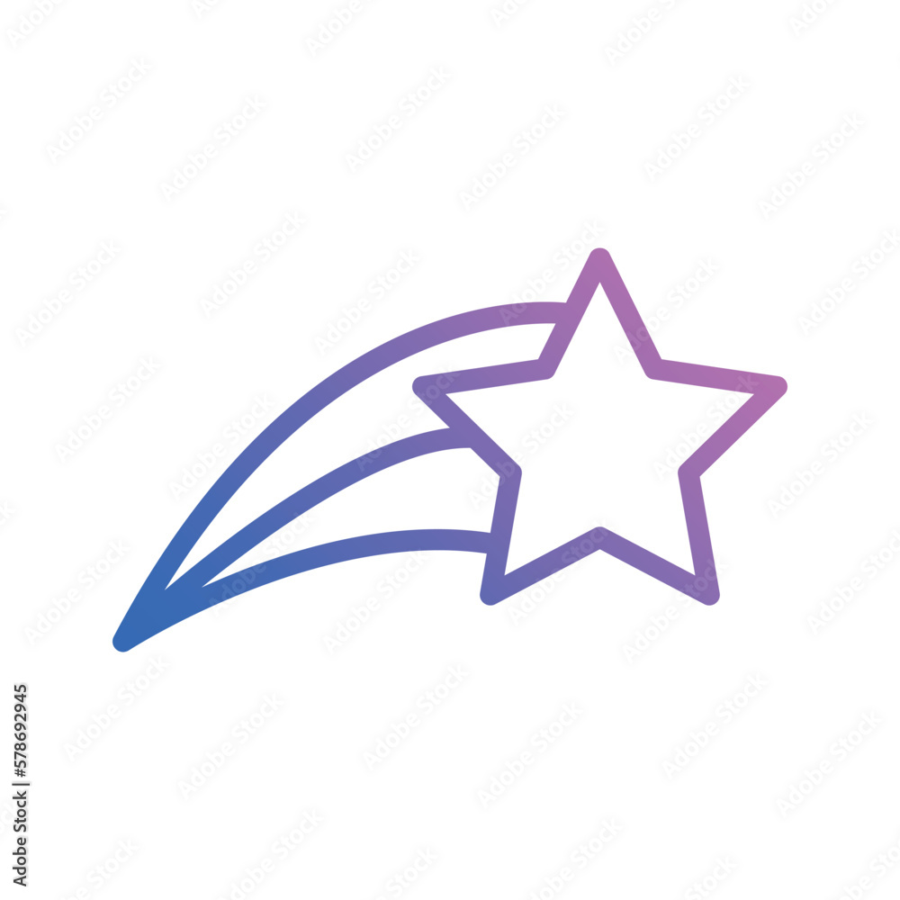 shooting star icon vector stock. shooting star icon vector stock.