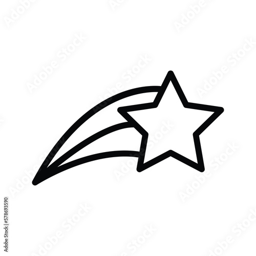 shooting star icon vector stock.