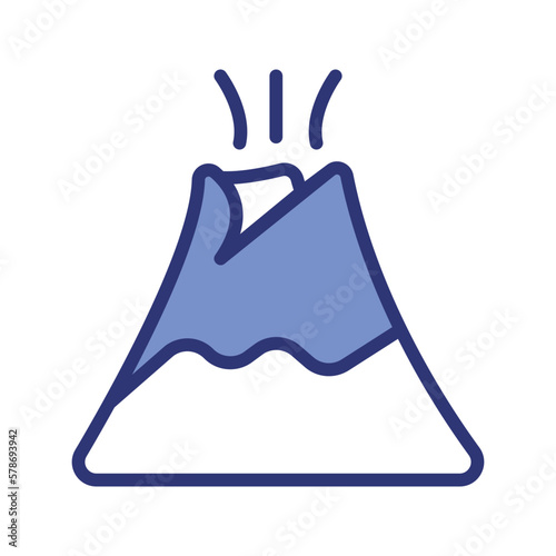 eruption icon vector stock.
