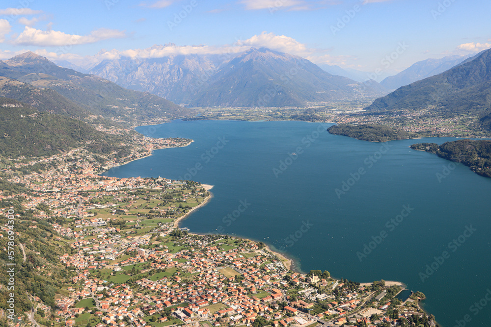 Wunderschöner Comer See; Blick von La Crocetta nach Norden