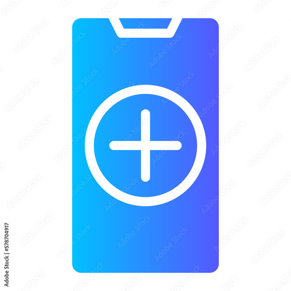 Fototapeta premium add gradient icon