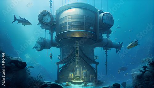 An Underwater Research Station Generative AI