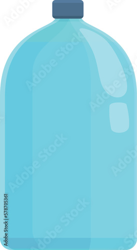 Mineral water bottle icon cartoon vector. Service delivery. Plastic van