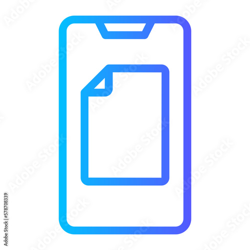 notes gradient icon