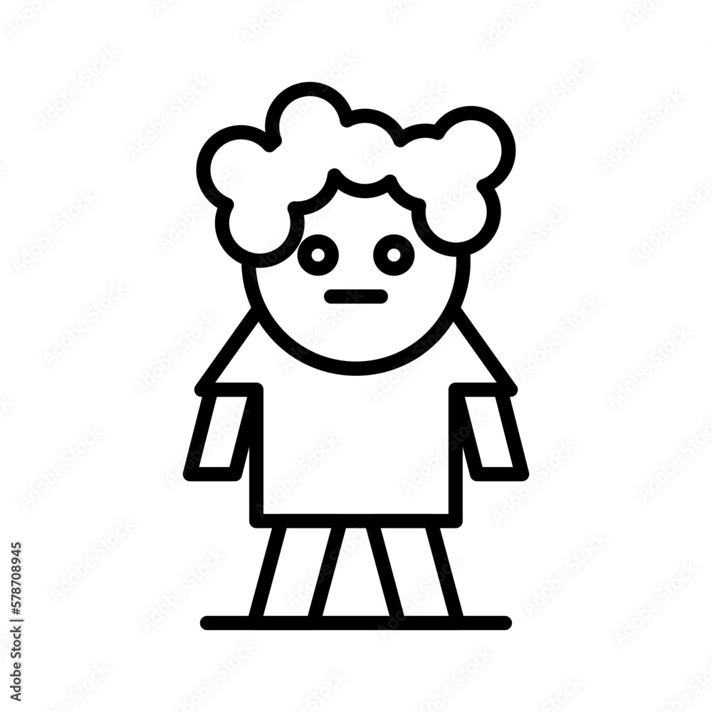 Fototapeta premium Doll Icon Design