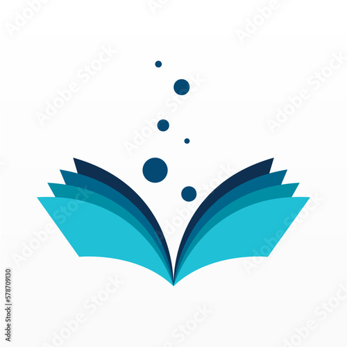 Book logo design icon vector. Book icon clip art. Library logo concept