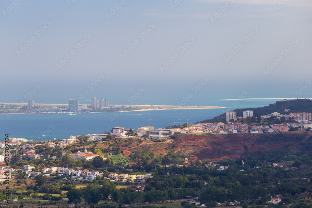 View of Setubal city from above