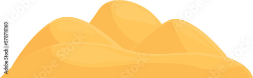 Arab desert icon cartoon vector. Camp tent. House dubai